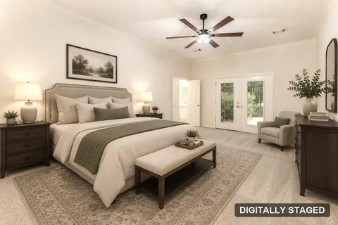 Primary bedroom, digitally staged (digitally staged)