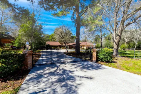 Gated entry to the property