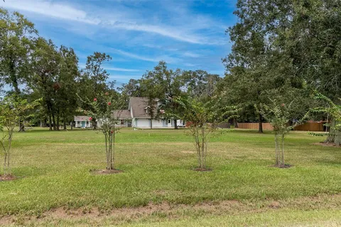 The lot looking across the open, partially wooded acreage