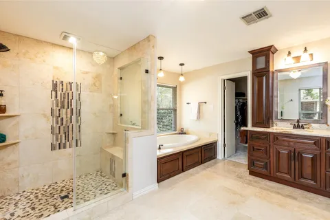 Primary bathroom with walk-in shower