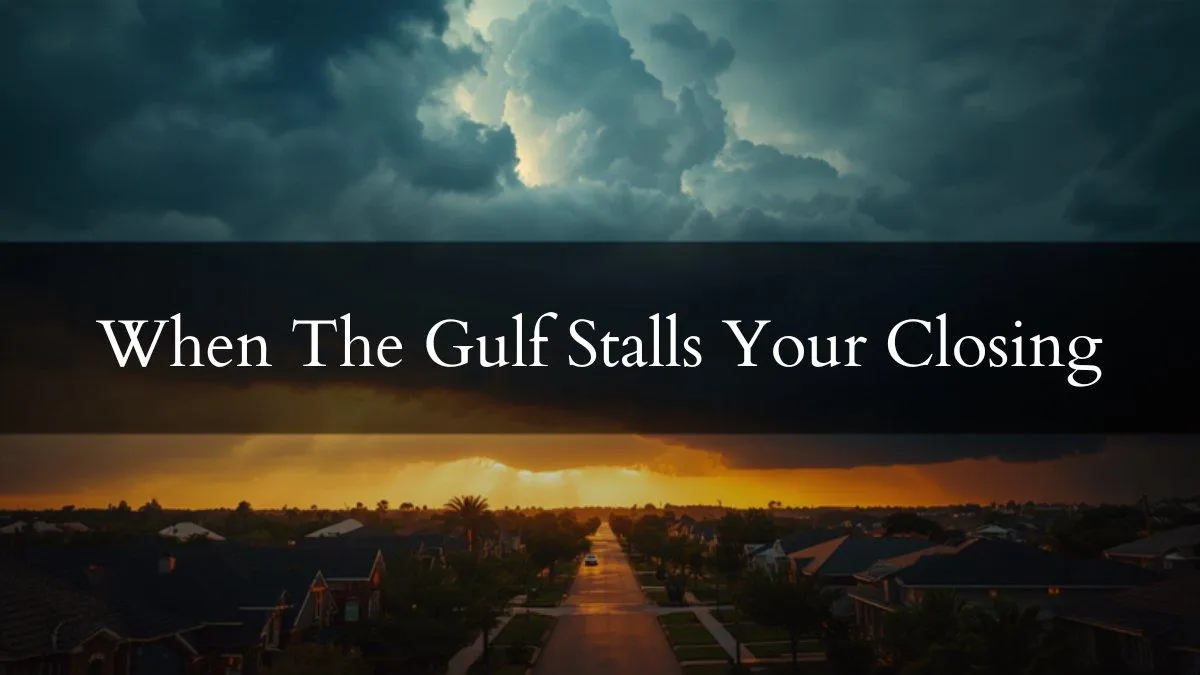 The Hurricane Season Rule That Can Stall Your Houston Closing
