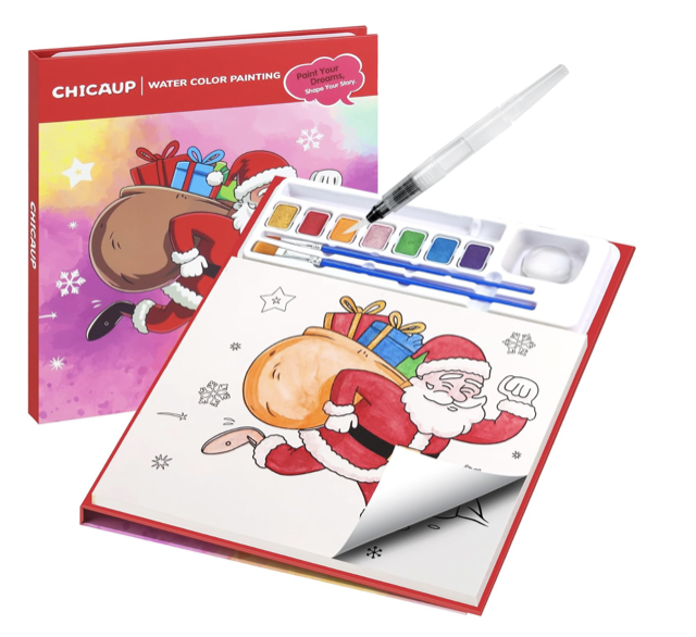 Christmas Watercolor Painting Book